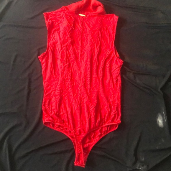 New Guess Marciano Daria sleeveless chiffon overlay bodysuit M - Picture 7 of 11